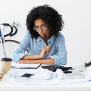 Woman Running Payroll Process