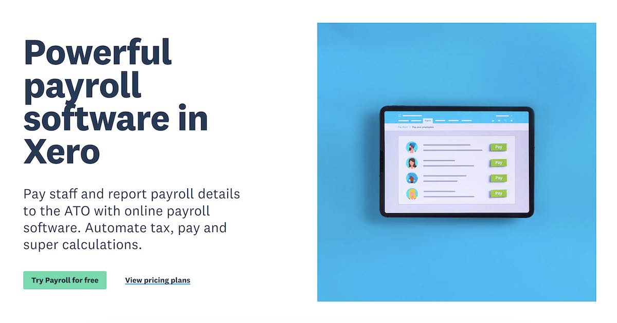 xero payroll software